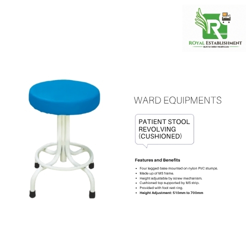 Patient Stool Revolving (Cushioned)